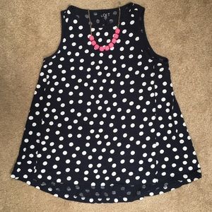 Loft Polka Dot Tank NWOT